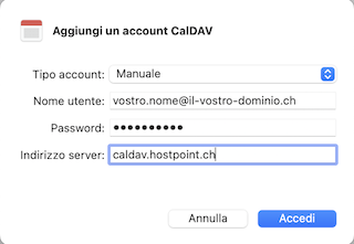 Apple Ventura CalDAV Account hinzufuegen IT