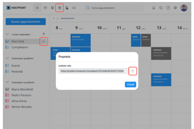 CalDAV Synchronisation Kalendernummer IT