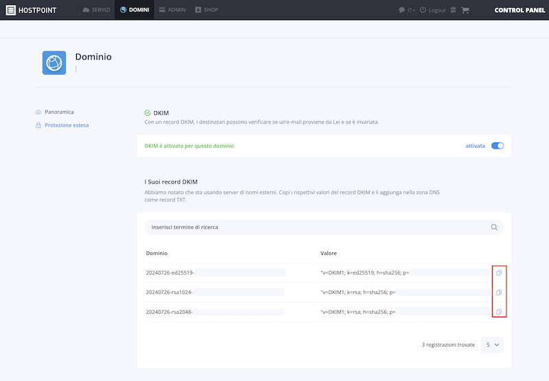 DKIM Externe Nameserver it