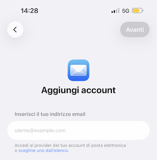 Impostate l’account e-mail con il vostro iPhone o iPad