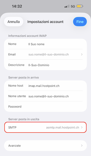 E Mail Konfiguration iPhone 13 it