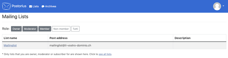 Mailman Uebersicht it