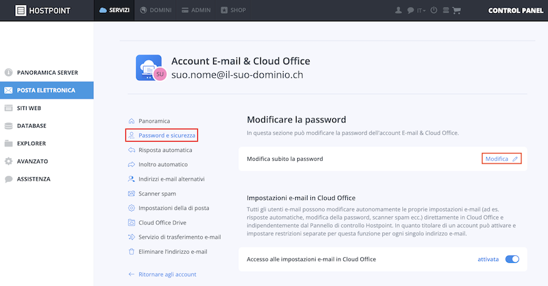 E Mail Passwort aendern Webhosting it