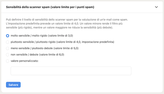 CP Spamscanner Sensibilitat it