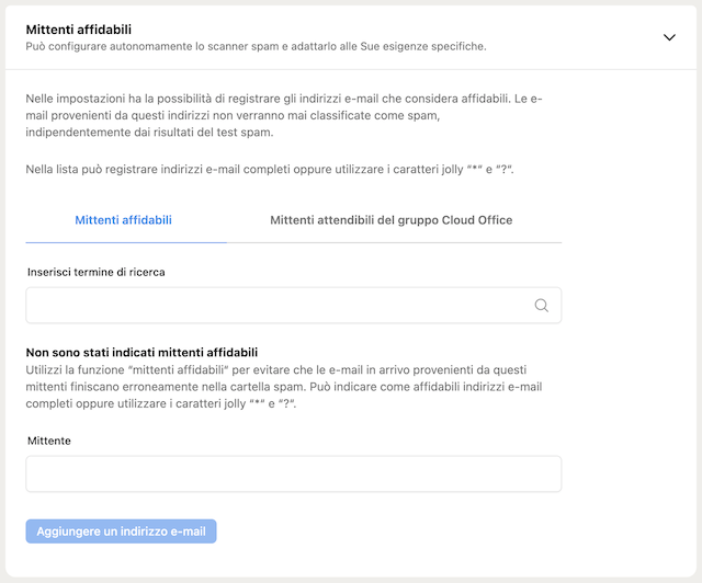 CP Spamscanner erlaubte Absender it