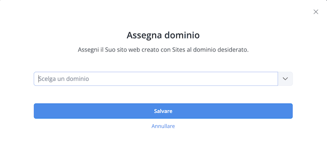 Sites Domain anpassen it