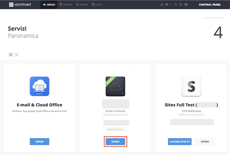 Upgrade Test Webhosting 01 IT