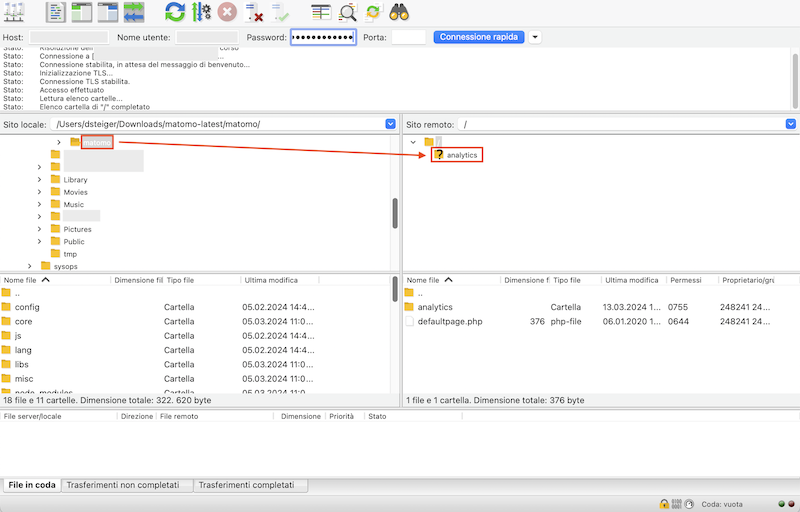 Matomo FTP Client it